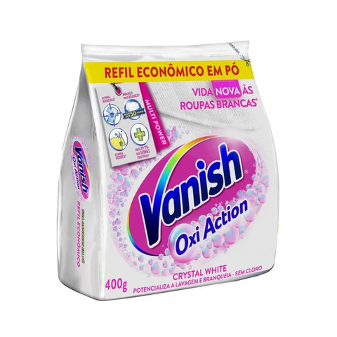 Vanish Oxi Action Crystal White Stain Remover Powder for White Clothes 400g