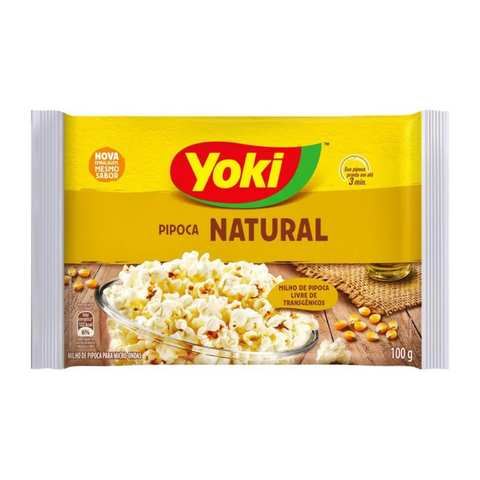 Yoki Natural Microwave Popcorn 100g Packet