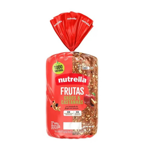 Nutrella Whole Wheat Bread with Fruits, Grains, and Nuts 500g