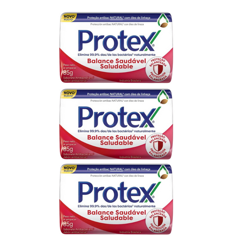 Protex Balance Saudável Sabonete Antibacteriano 3x85g