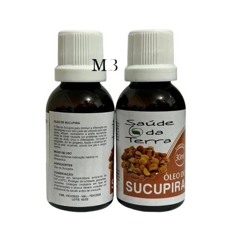 2-unit kit of Sucupira oil, 30ml each