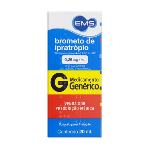 Brometo de Ipratrópio (Genérico) | Broncodilatador