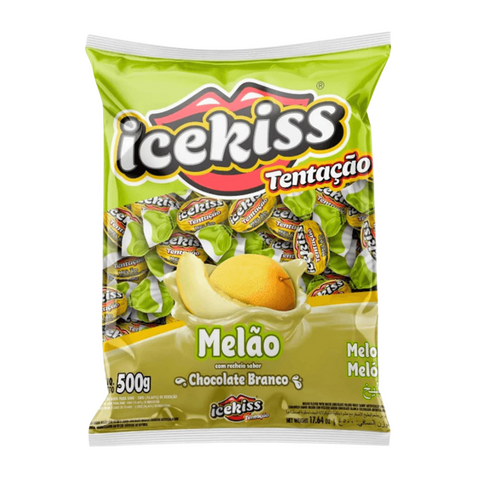 ICEKISS HARD CANDY MELON WITH WHITE CHOCOLATE 500G