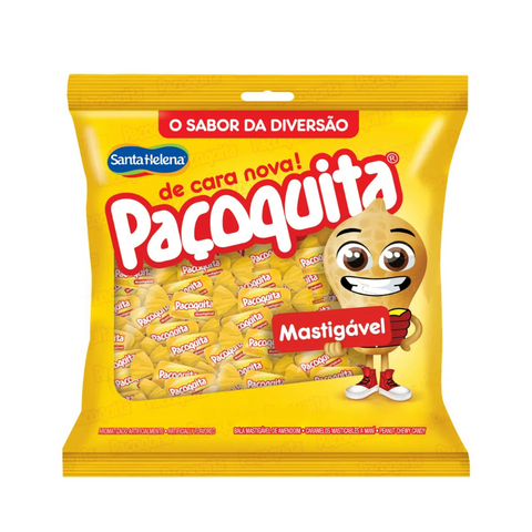 Bala mastigável sabor paçoca com 500g - Paçoquita