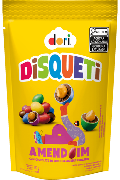 Disqueti Chocolate Peanut Candy 120g