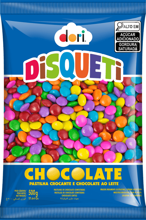 Disqueti Milk Chocolate Candy 500g
