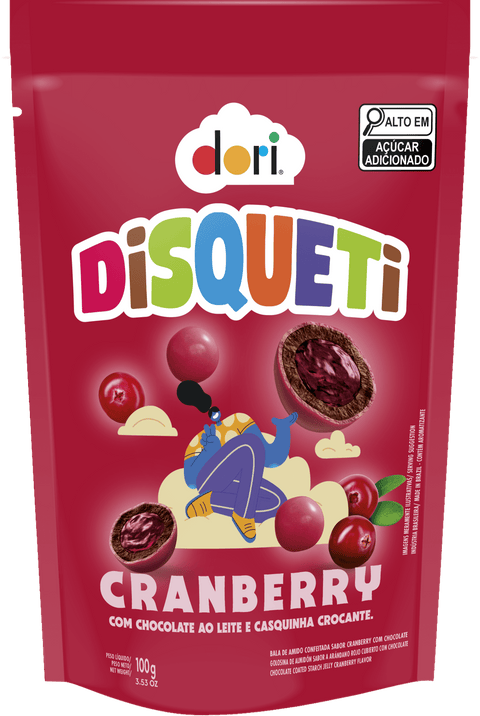 Disqueti Cranberry Chocolate Candy 100g
