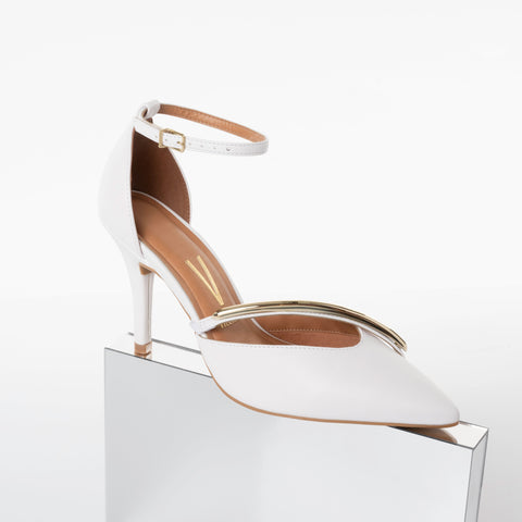 Vizzano 1184-1198 Pointy Toe Pump in White