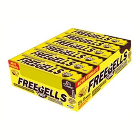 Freegells Passion Fruit Drops with Chocolate Filling (12 count)