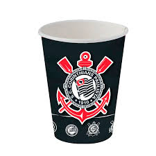Copo corinthians - Embalagem com 8 unidades Festcolor