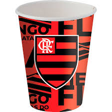 Copo Flamengo - Embalagem com 8 unidades Festcolor