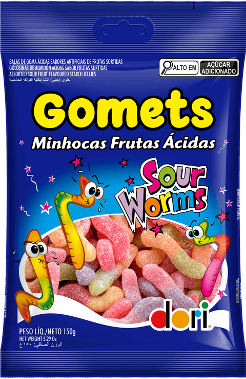 Dori Sour Gummy Worms 150g