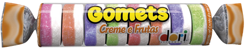 Tube Gum Candy (Jujube/Gomets) - Dori Fruit Cream 30x32g