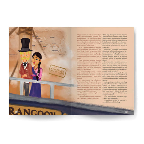 Around the World in 80 Days - Bilingual Spanish - Estrela Cultural