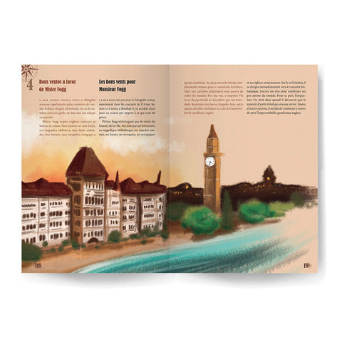 Livro A Volta ao Mundo em 80 dias - Bilíngue Francês - Estrela Cultural