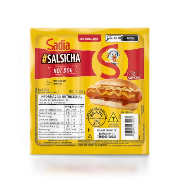 Salsicha Hot-Dog Sadia 500g