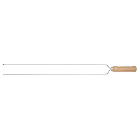 Double Chrome-Plated Steel Skewer 75cm - Mor