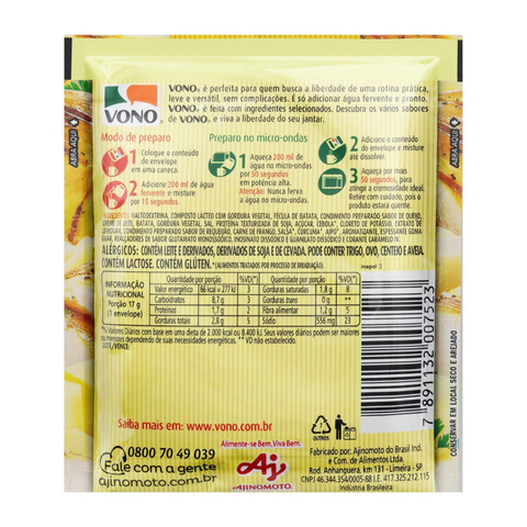 Vono Chicken Breast with Cheese Soup 3x17g