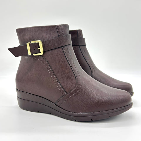 Modare 7085-101 Flat Ankle Boot in Coffee