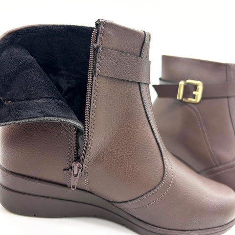 Modare 7085-101 Flat Ankle Boot in Coffee