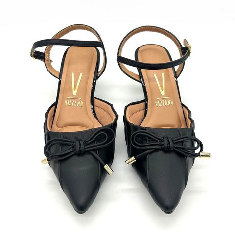 Vizzano 1122-829 Kitten Heel Pointy Toe Pump in Black
