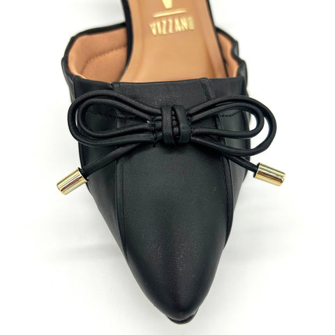 Vizzano 1122-829 Kitten Heel Pointy Toe Pump in Black