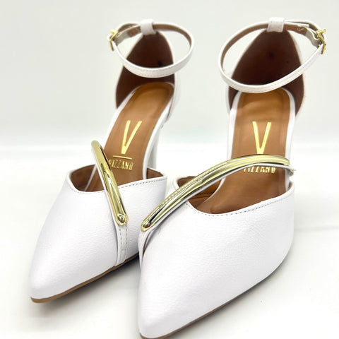 Vizzano 1184-1198 Pointy Toe Pump in White