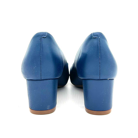 Beira Rio 4777-409 Low Heel Pump in Navy Napa