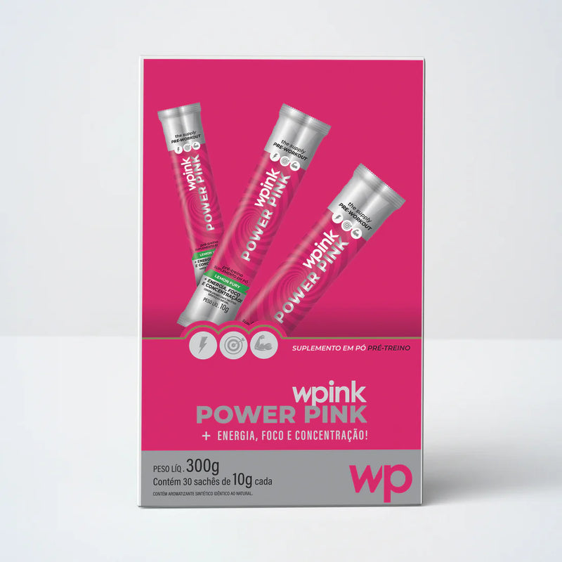 power pink de limão - pré-treino – 300g