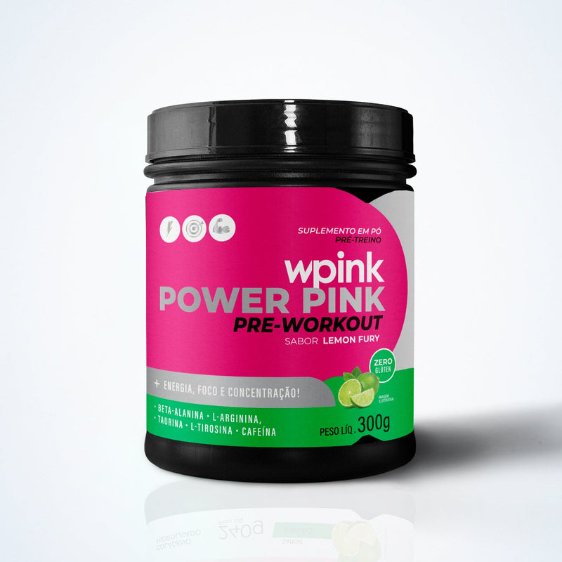 super power pink limão - pré-treino - 300g