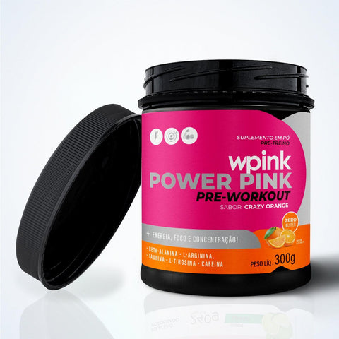 super power pink laranja - pré-treino - 300g - MEUBRASILONLINE