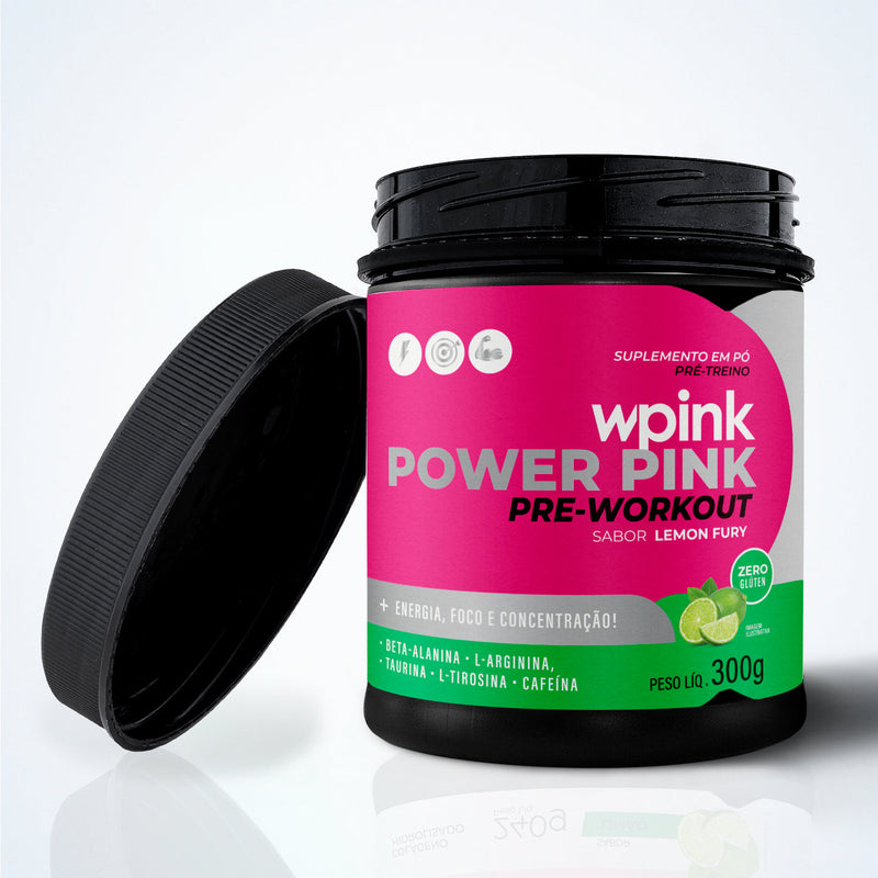 super power pink limão - pré-treino - 300g - MEUBRASILONLINE