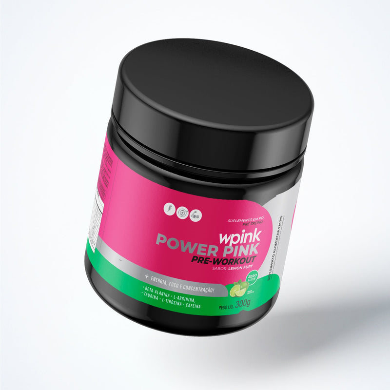 super power pink limão - pré-treino - 300g - MEUBRASILONLINE