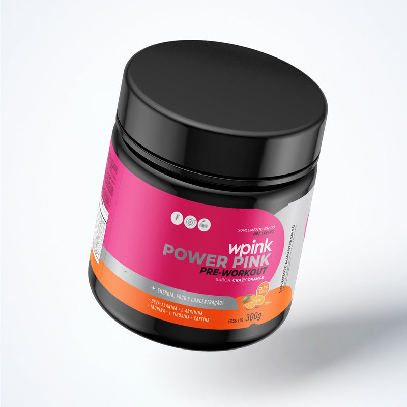 super power pink laranja - pré-treino - 300g