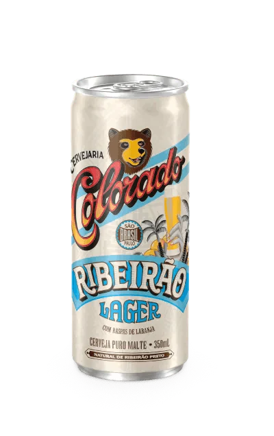 Cerveja Colorado RIBEIRÃO LAGER Lata Sleek 350ML
