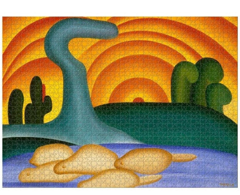 Original Star Puzzle Jigsaw Tarsila do Amaral "Sunset" Sunset 2000 pieces