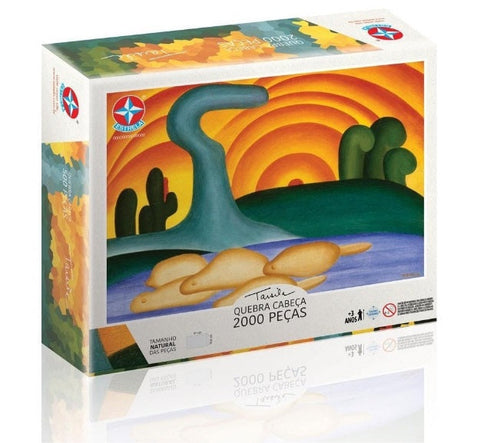 Original Star Puzzle Jigsaw Tarsila do Amaral "Sunset" Sunset 2000 pieces