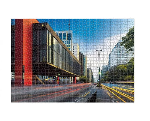 Brazilian Original Paulista Avenue São Paulo Jigsaw Puzzle Estrela 1000 Pieces
