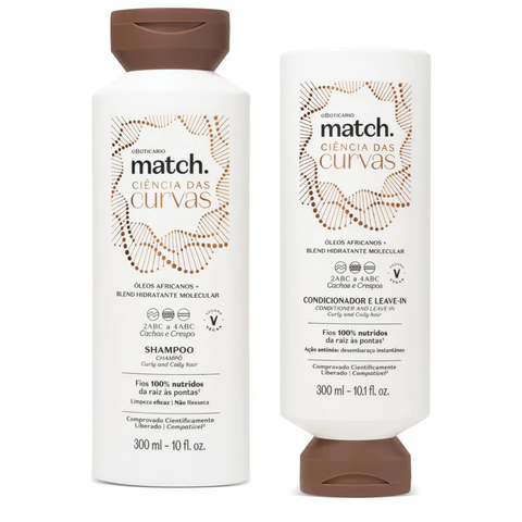 Kit Match Science Curls Shampoo 300ml + Conditioner 300ml