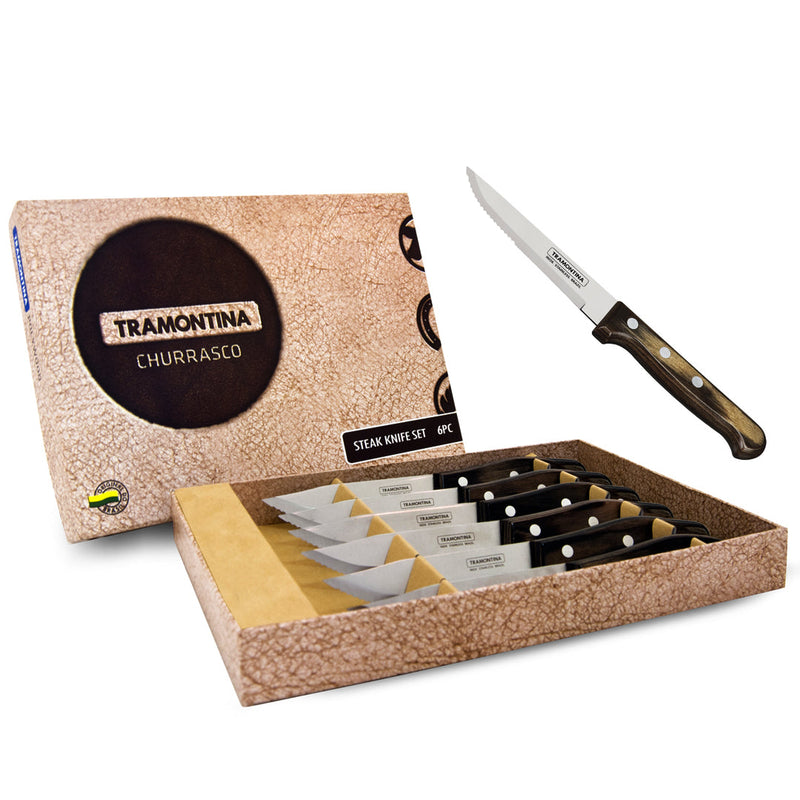 Steak Knife Set - 6pc (Conjunto de Facas para Churrasco)