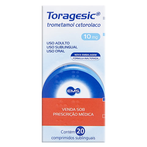 Toragesic SL - Trometamol Cetorolaco 10mg - 20 Comprimidos Sublinguais