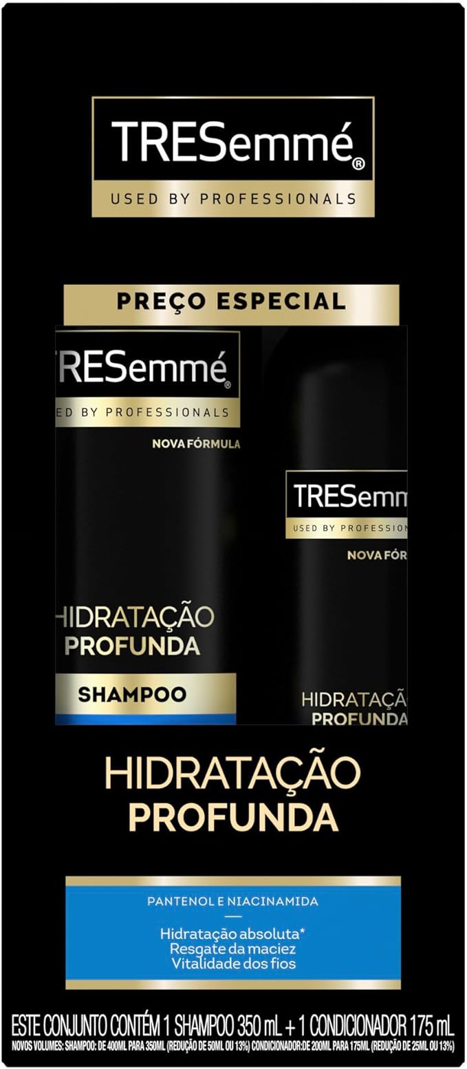 TRESemmé  Kit Shampoo 350 ML e Condicionador 175 ML Hidratação Profunda