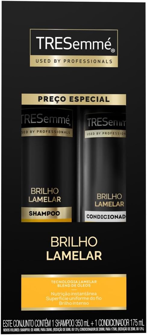 TRESemmé Kit Shampoo 350Ml + Condicionador 175Ml Brilho Lamelar