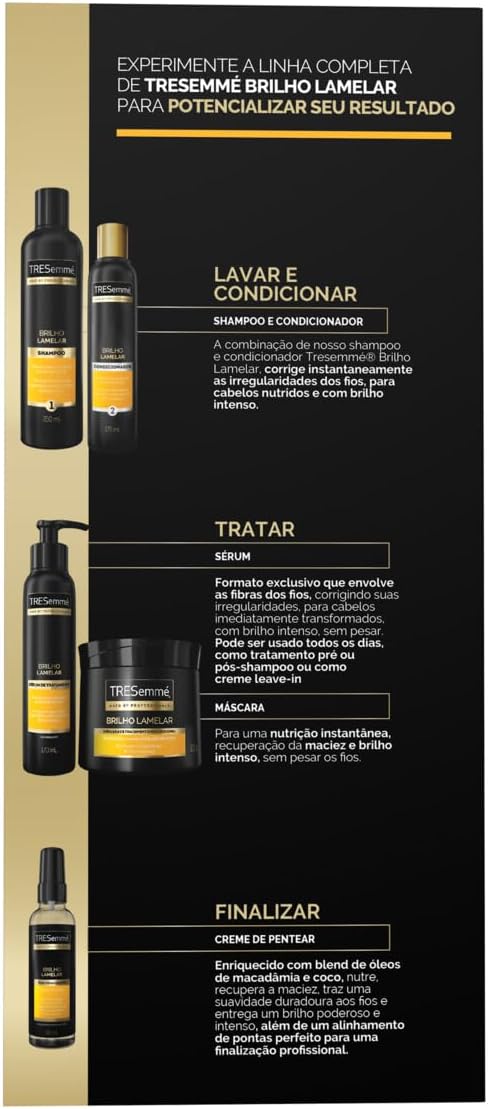 TRESemmé Kit Shampoo 350Ml + Condicionador 175Ml Brilho Lamelar