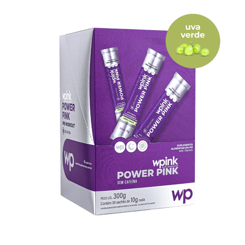 Power Pink Caffeine-Free Green Grape Pre-Workout - 300g WPink