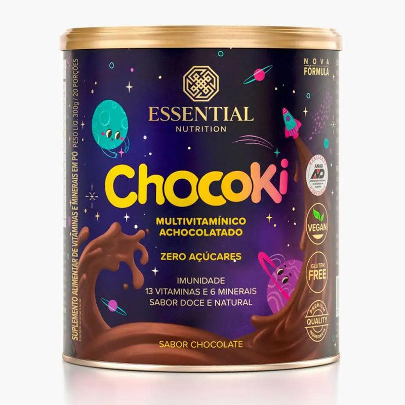 Achocolatado Polivitamínico Chocoki Essential Nutrition 300g - Meu Brasil On Line