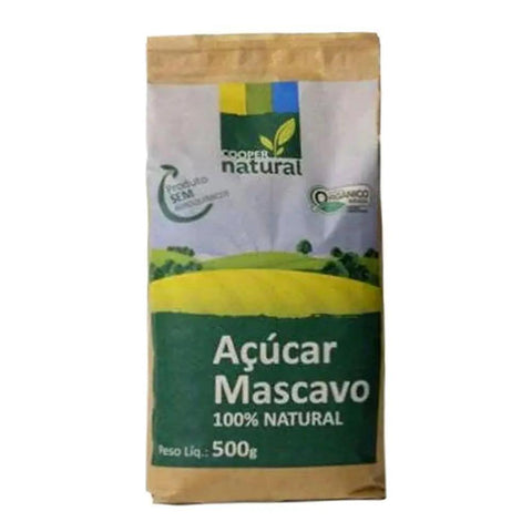 Açúcar Mascavo Orgânico Coopernatural 500g - MEUBRASILONLINE