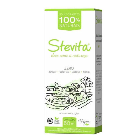 Adoçante de Stevia Stevita 60ml - MEUBRASILONLINE