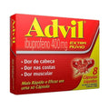Advil Extra 400Mg 08 Capsulas Liquidas - MEUBRASILONLINE