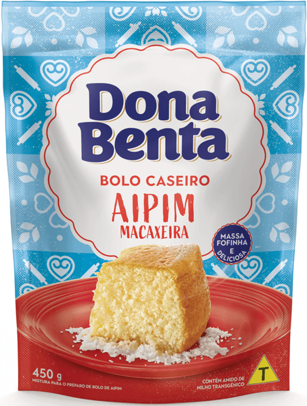 Mistura para bolo de aipim macaxeira 450G Dona Benta - MEUBRASILONLINE